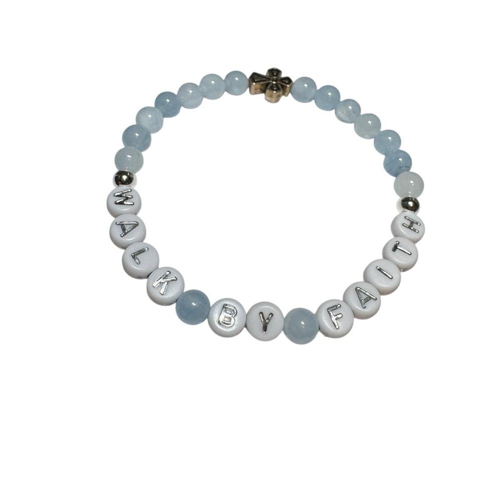 Walk By Faith Beaded Bracelet